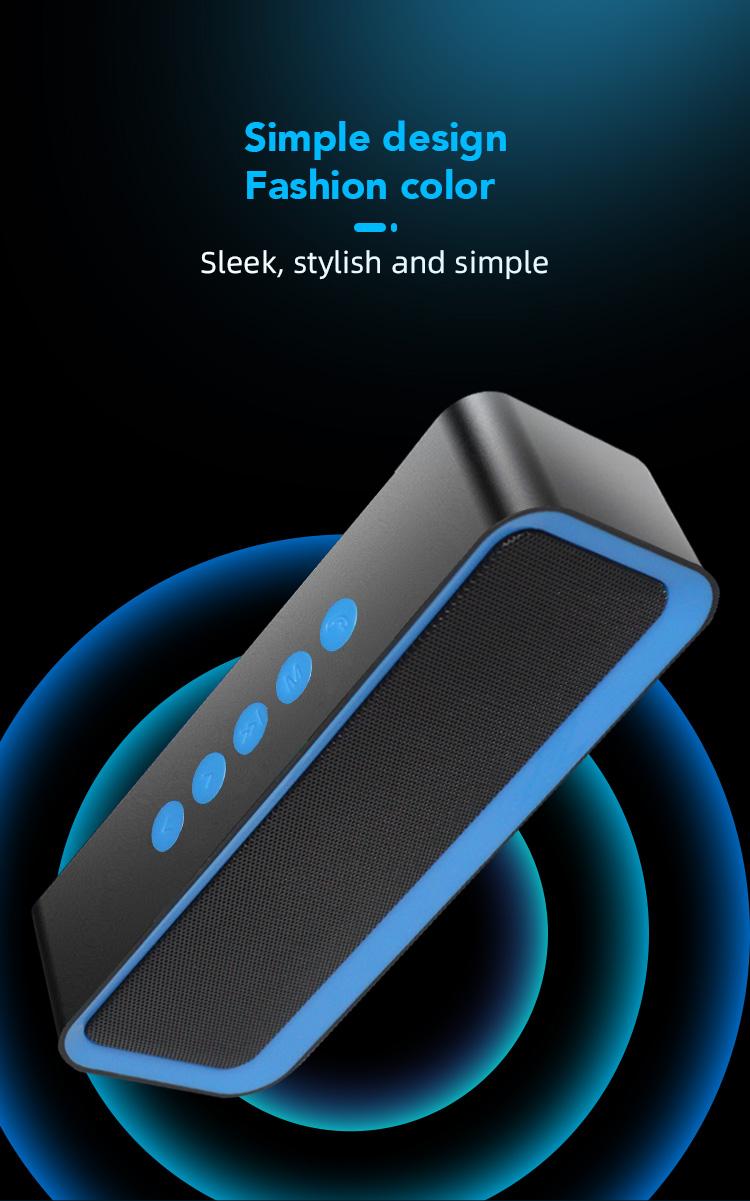 Loa máy tính để bàn không dây có chất lượng cao chất lượng cao Mini Di động Plug-In Loa ngoài trời Trò chơi Loa ngoài trời Mới Color: Blue