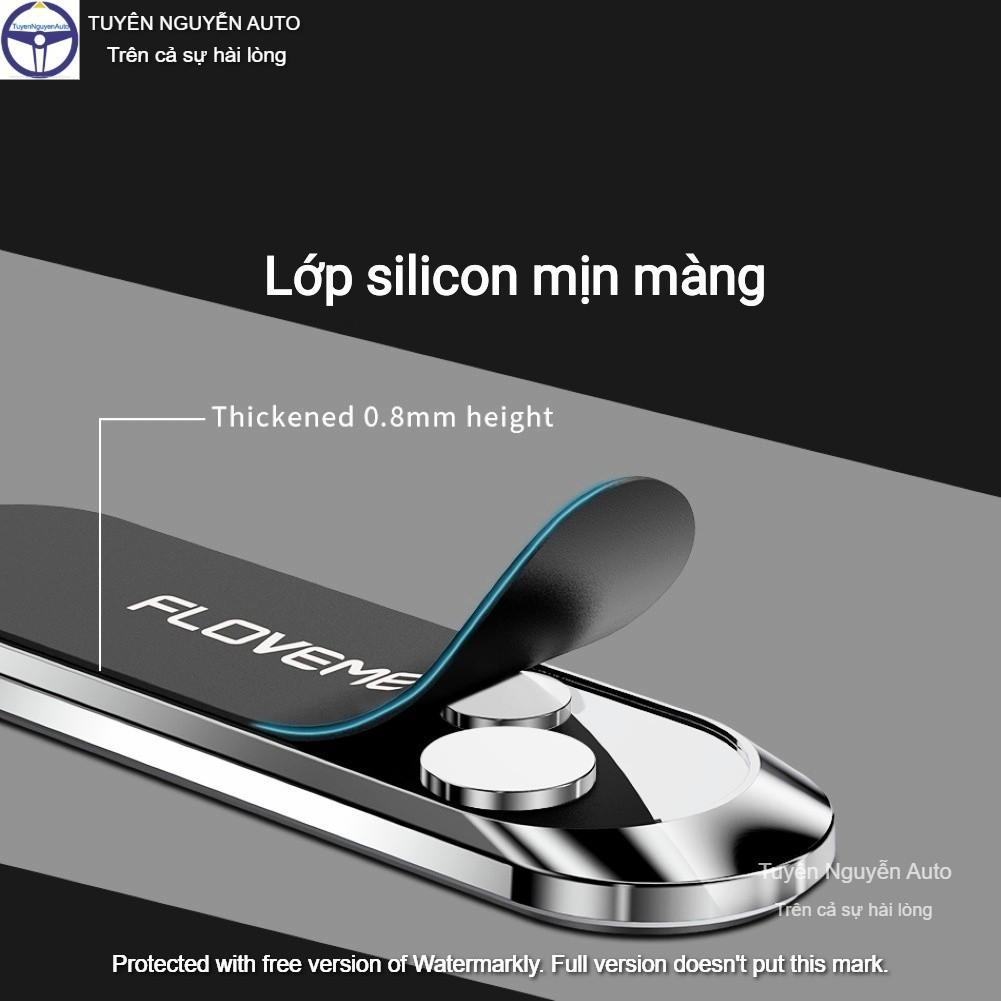 Miếng dán kim loại mặt lưng điện thoại dùng cho đế hít giá đỡ nam châm từ tính trên ô tô xe hơi size 35mm hiệu Floveme