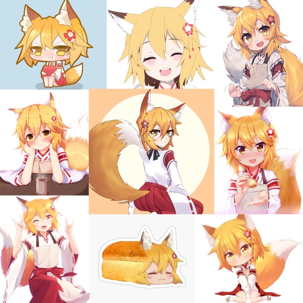 Ảnh Sticker Senko-san 30-60 cái ép lụa khác nhau/ hình dán senko-san
