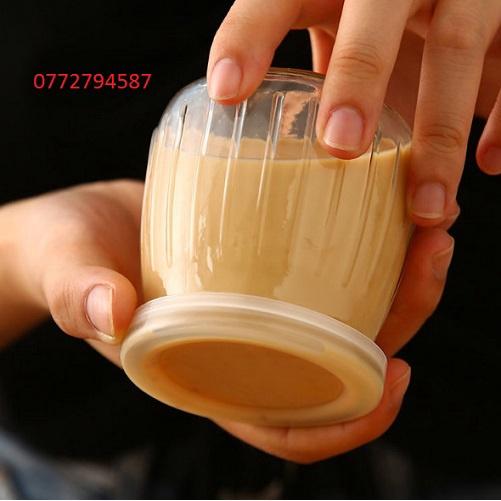 Hũ thủy tinh, hũ puddinh, hũ sữa Chua 200ml Nắp nhựa | Hũ Thủy Tinh Sữa Chua Nắp Nhựa