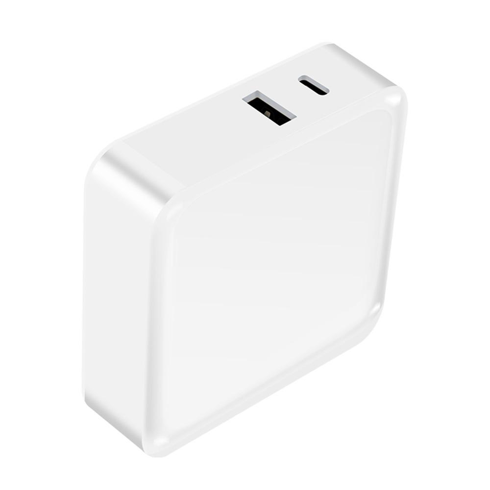 Bộ chuyển đổi di động WLX-i8 2 cổng USB + Bộ sạc Type-C 65W PD + QC3.0 Sạc nhanh cho máy tính bảng / điện thoại