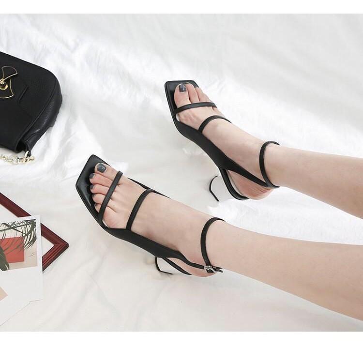 Giày sandal gót tròn cao 5 phân thời trang cao cấp S21 VIETLAVANI