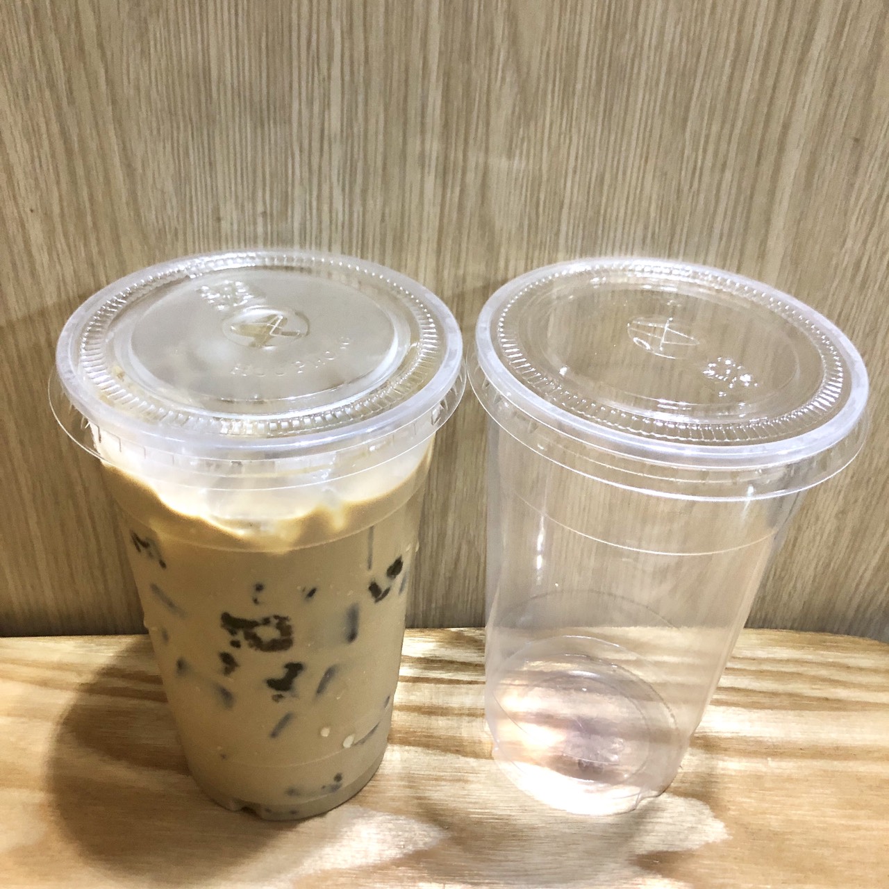 50 Ly Nhựa HỮU PHONG Cao Cấp 500ml, 700ml Kèm Nắp Bằng Dùng 1 Lần, An Toàn, Đựng Nước ép, Trà sữa