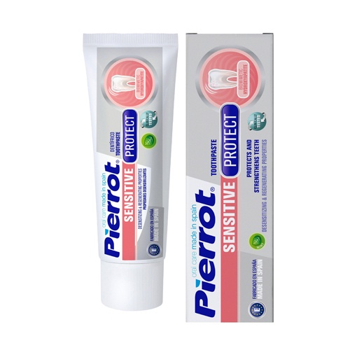Kem đánh răng giảm ê buốt Pierrot Sensitive bảo vệ men răng, ngừa sâu răng 75ML