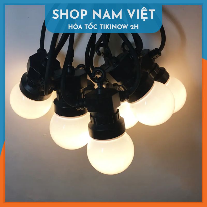 Dây Led Ping Pong G50 Siêu Bền Chịu Mưa Nắng Trang Trí Ngoài Trời - Chính Hãng NAVIVU