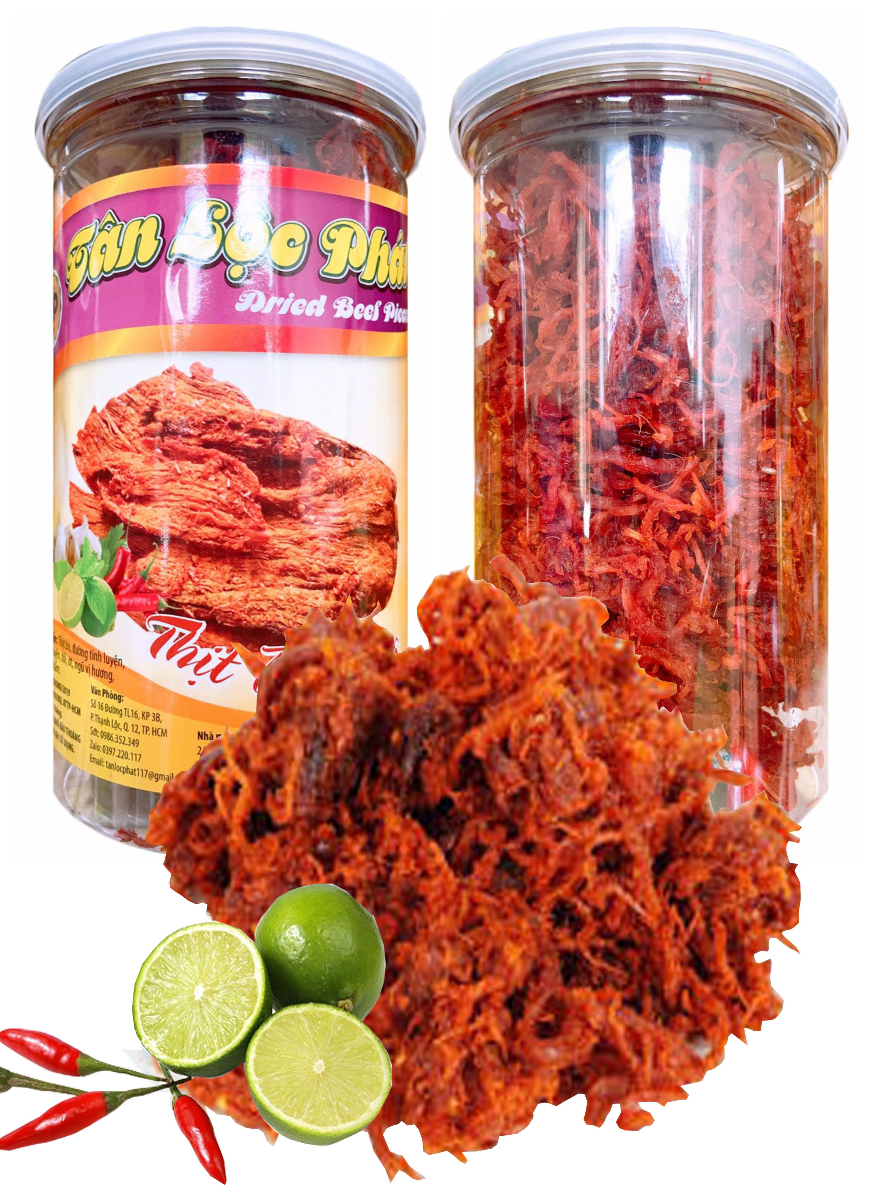 KHÔ BÒ SỢI DÙNG ĂN KÈM HOẶC TRỘN GỎI HÀNG LOẠI NGON - MỖI HŨ 300G