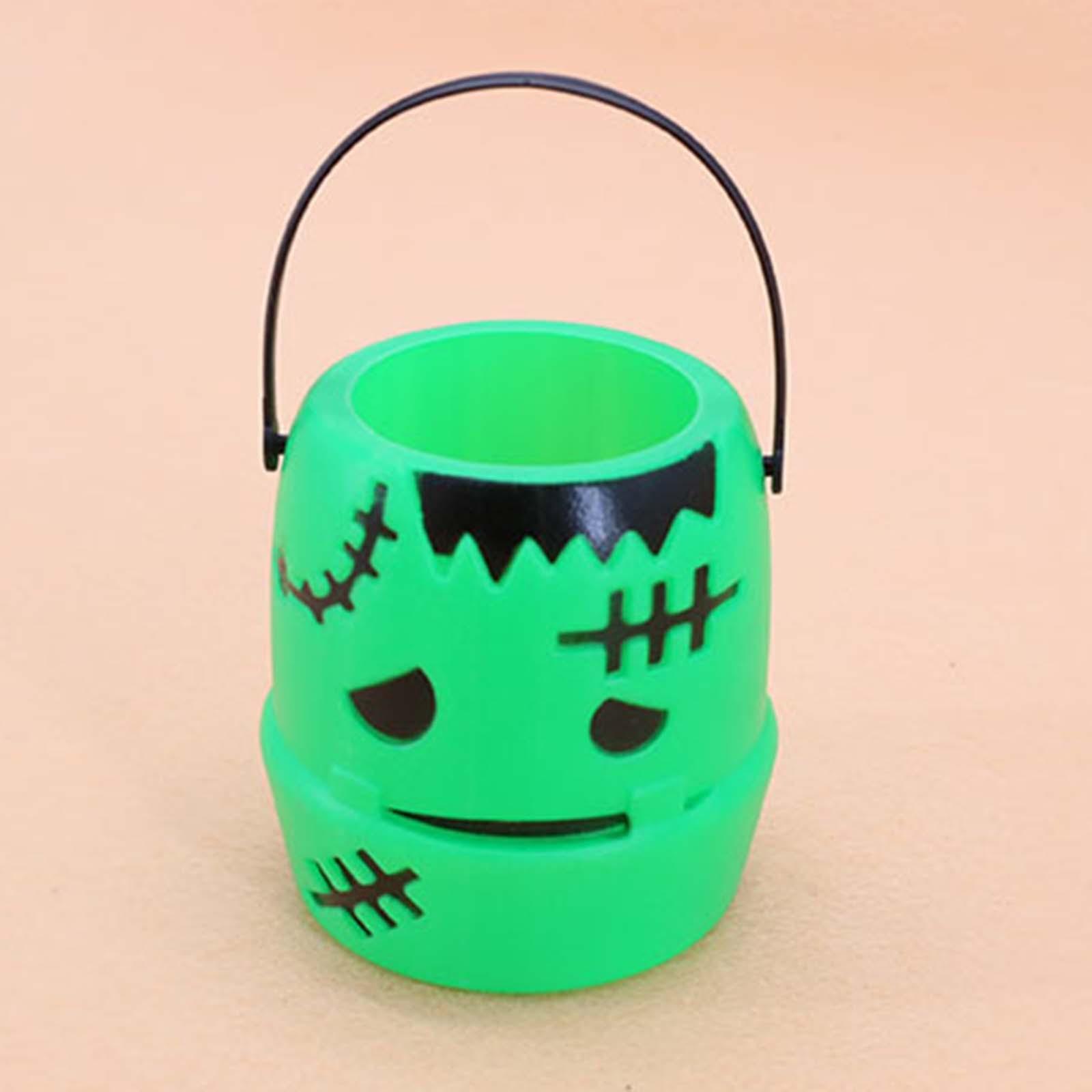 Halloween Pumpkin Bucket Halloween Supplies Favors Portable Multipurpose Gift Box Activities Candy Bucket for Home Decoration
