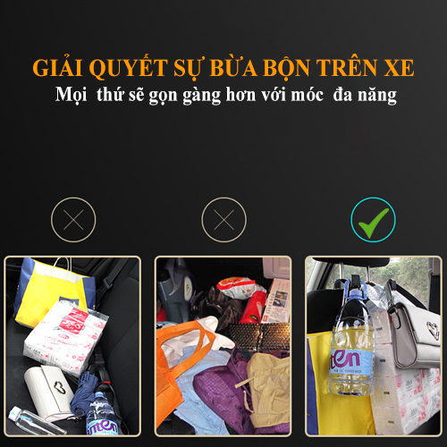 Móc treo đồ ô tô, móc gài ghế sau tiện lợi