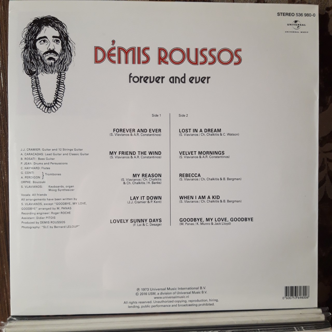 Đĩa than - LP - DEMIS ROUSSOS - FOREVER AND EVER -  New vinyl record