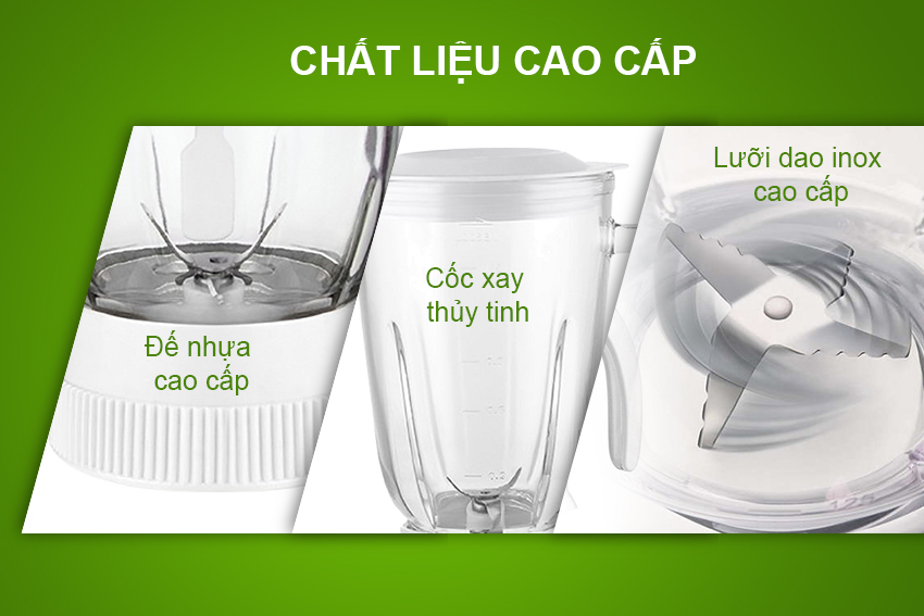 Máy Xay Sinh Tố 3 Cối Sunhouse SHD5582W - Hàng chính hãng