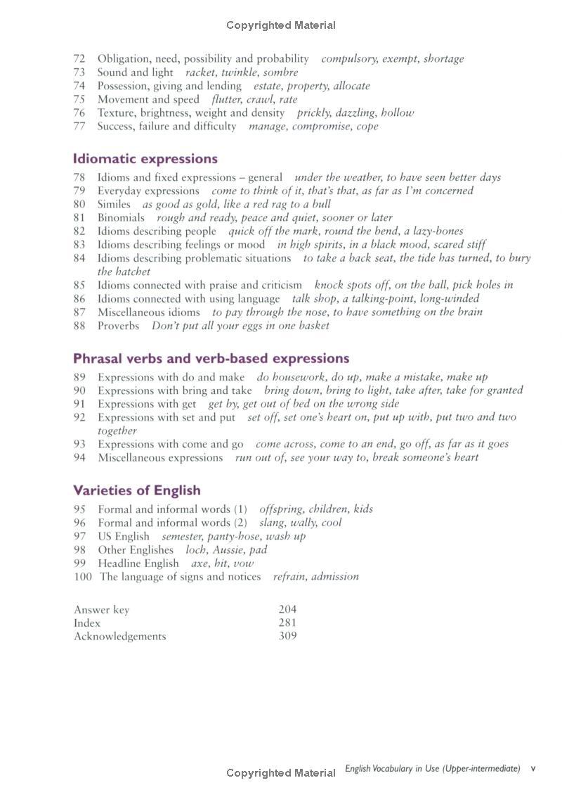 English Vocabulary In Use Upper-Intermediate Book With Answers