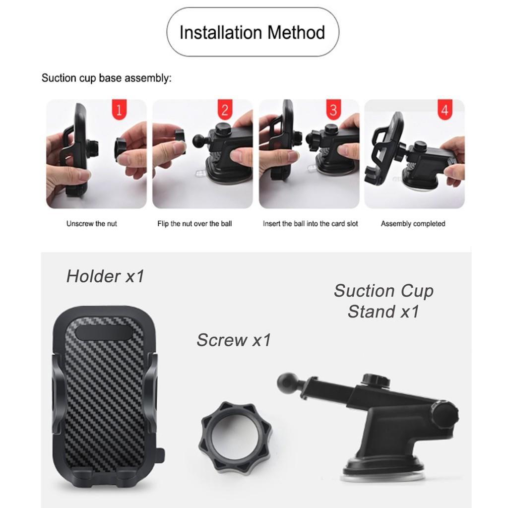 Xe hơi Điện thoại Người giữ Với Silicone Hút Cốc