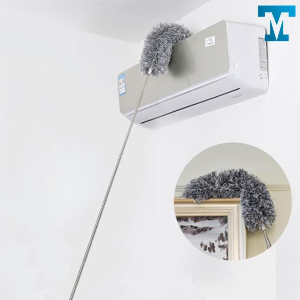 Chổi kéo dài 2m5 Quét Trần Lau Bụi Đa Năng có cán điều chỉnh độ dài và xoay 360 độ đa năng