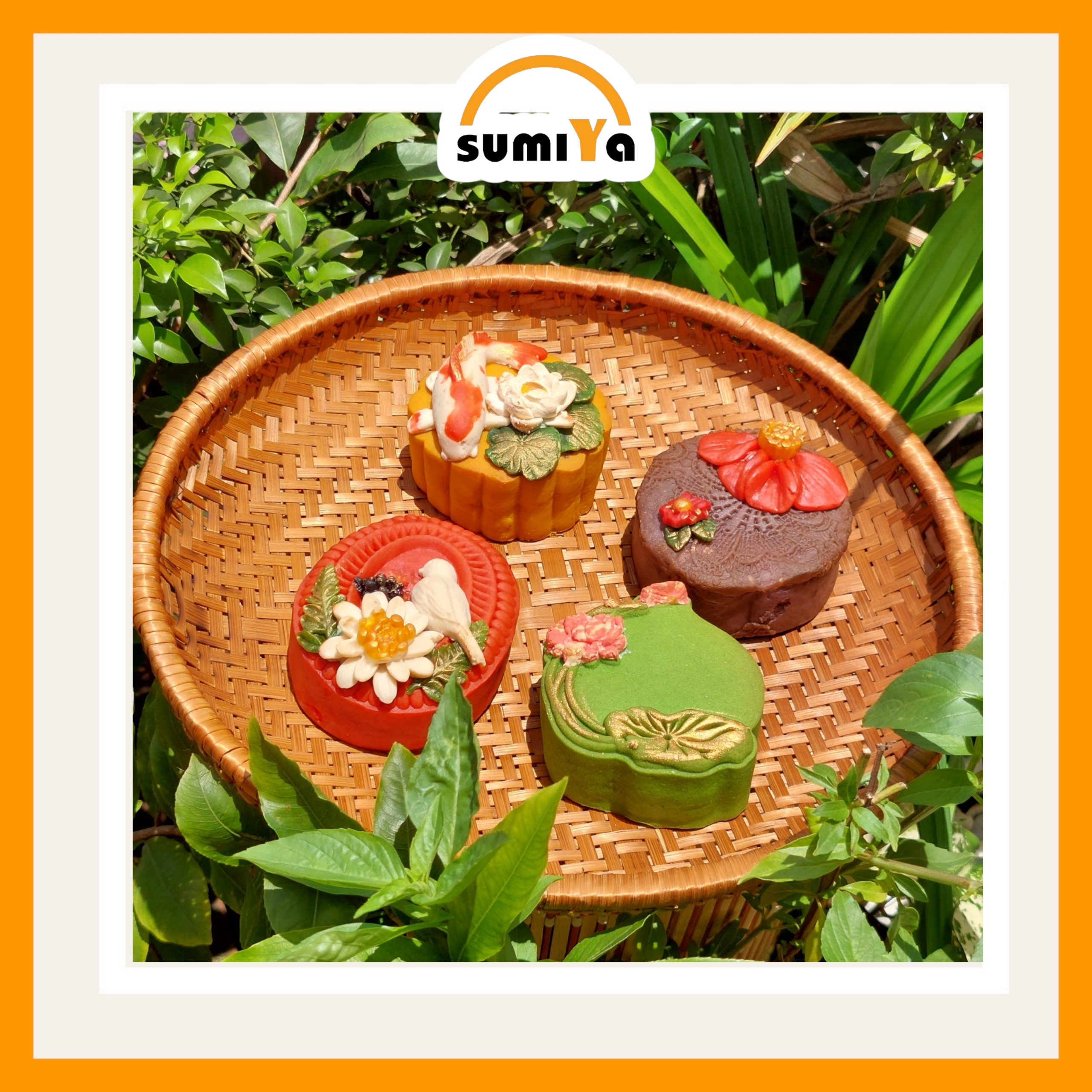 Mẹt tre hun khói hình nguyên liệu tự nhiên thân thiện với môi trường, dùng trang trí, để thức ăn