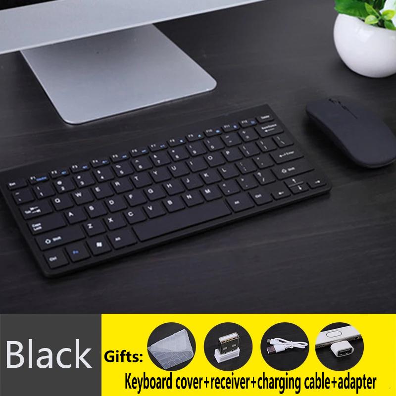 Bàn Phím Và Chuột Không Dây 2.4G Protable Mini Bàn Phím Chuột Combo Bộ Dành Cho Máy Tính Bảng Và Laptop Mac Máy Tính Thông Minh Smart Tivi PS4