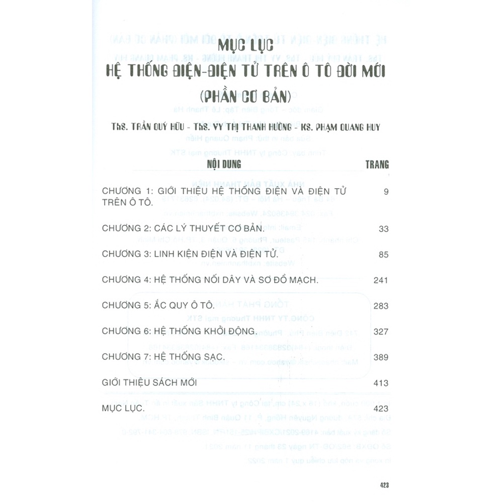 - Hệ Thống Điện - Điện Tử Trên Ô Tô Đời Mới (Phần Cơ Bản)
