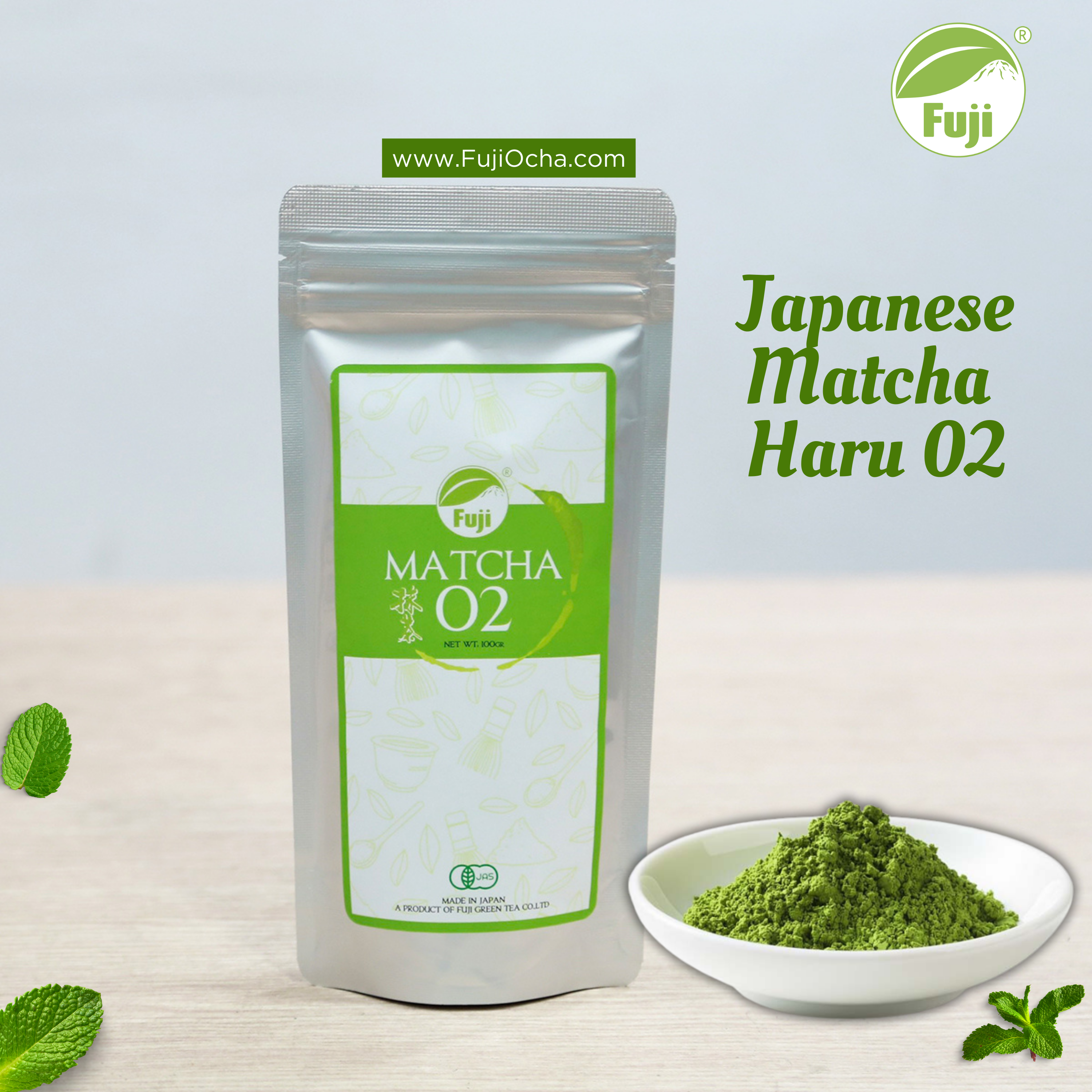 Bột matcha Nhật Bản Haru 02 (Hàng chính hãng)