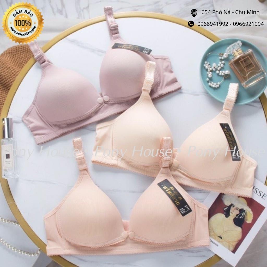 Áo Lót Bầu Và Cho Con Bú Lụa Tăm - Áo Ngực Cho Bé Bú không gọng nâng ngực Size 38-40-42