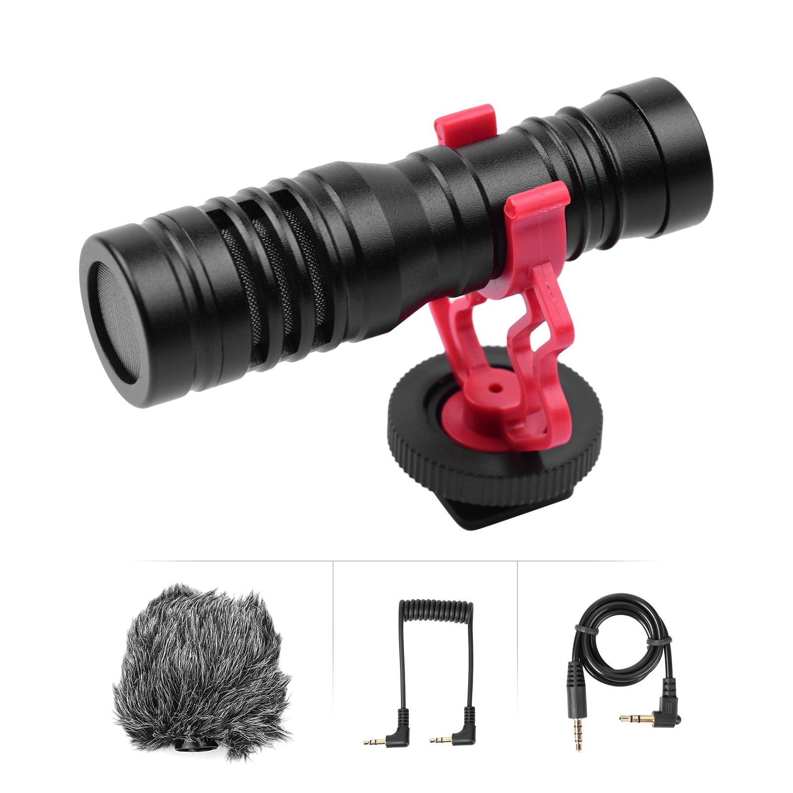 Phỏng vấn Micrô tụ điện định hướng Cardioid Đa năng ghi âm Vlog Phát trực tiếp ghi âm Vlog với TRS 3,5 mm