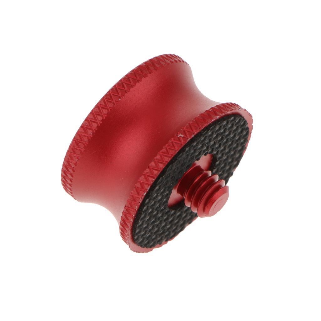 2pcs Red 1/4" To 3/8" Converter Screw Adapter For Tripod DSLR Camera