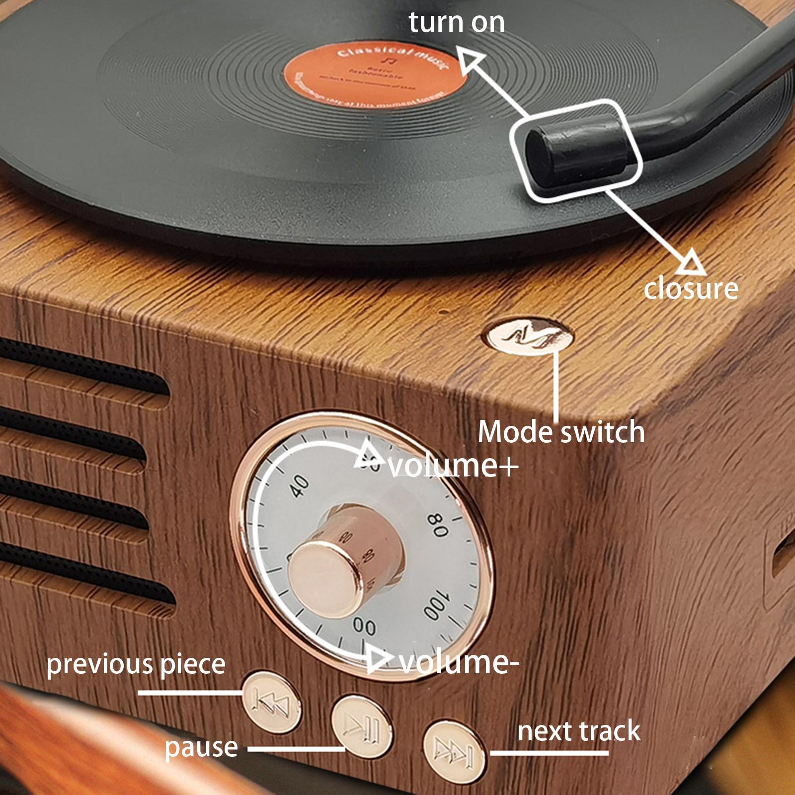 Record Player 5.0 Speaker with Mini for Club Souvenir Collection Bar