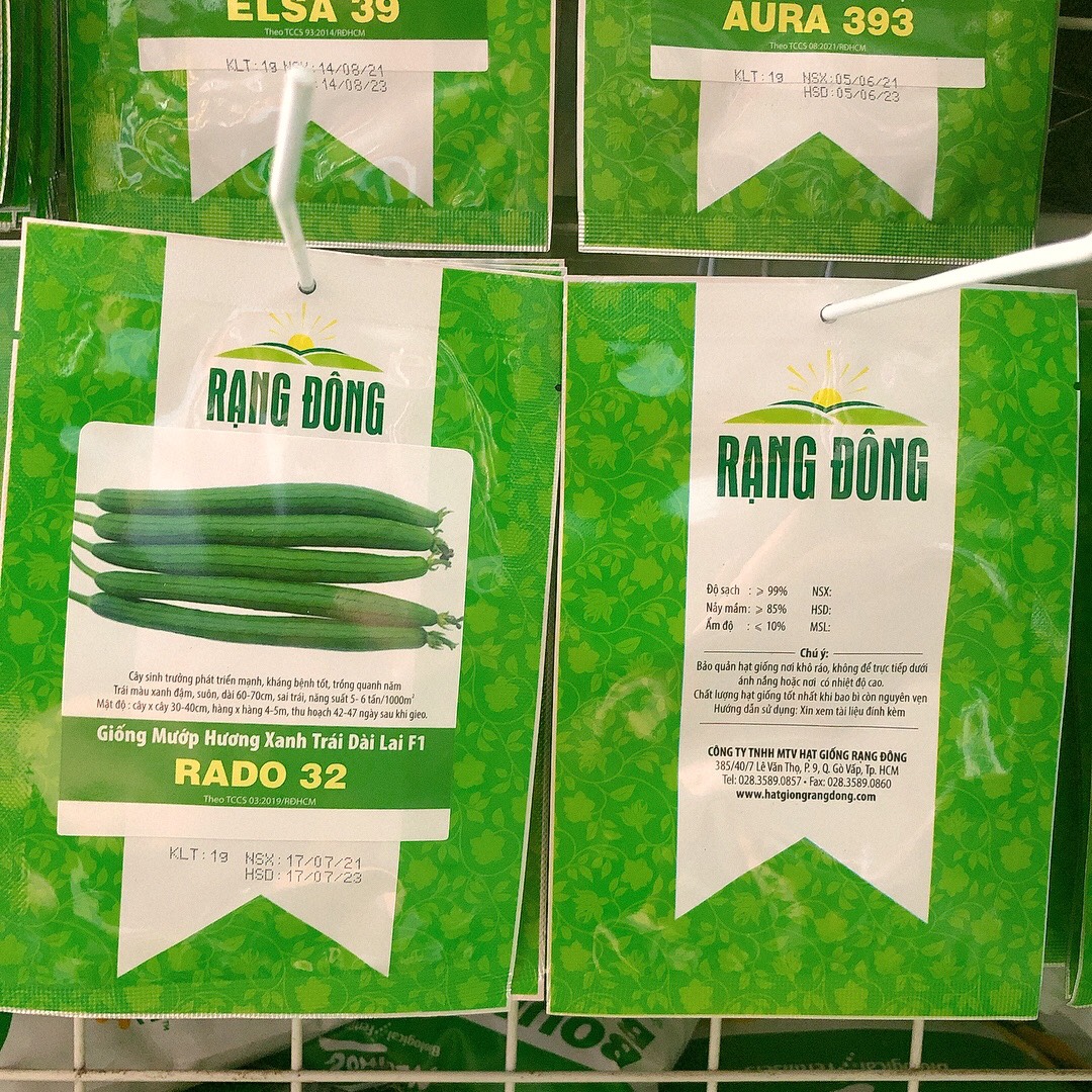 Hạt giống Mướp hương xanh lai F1 39