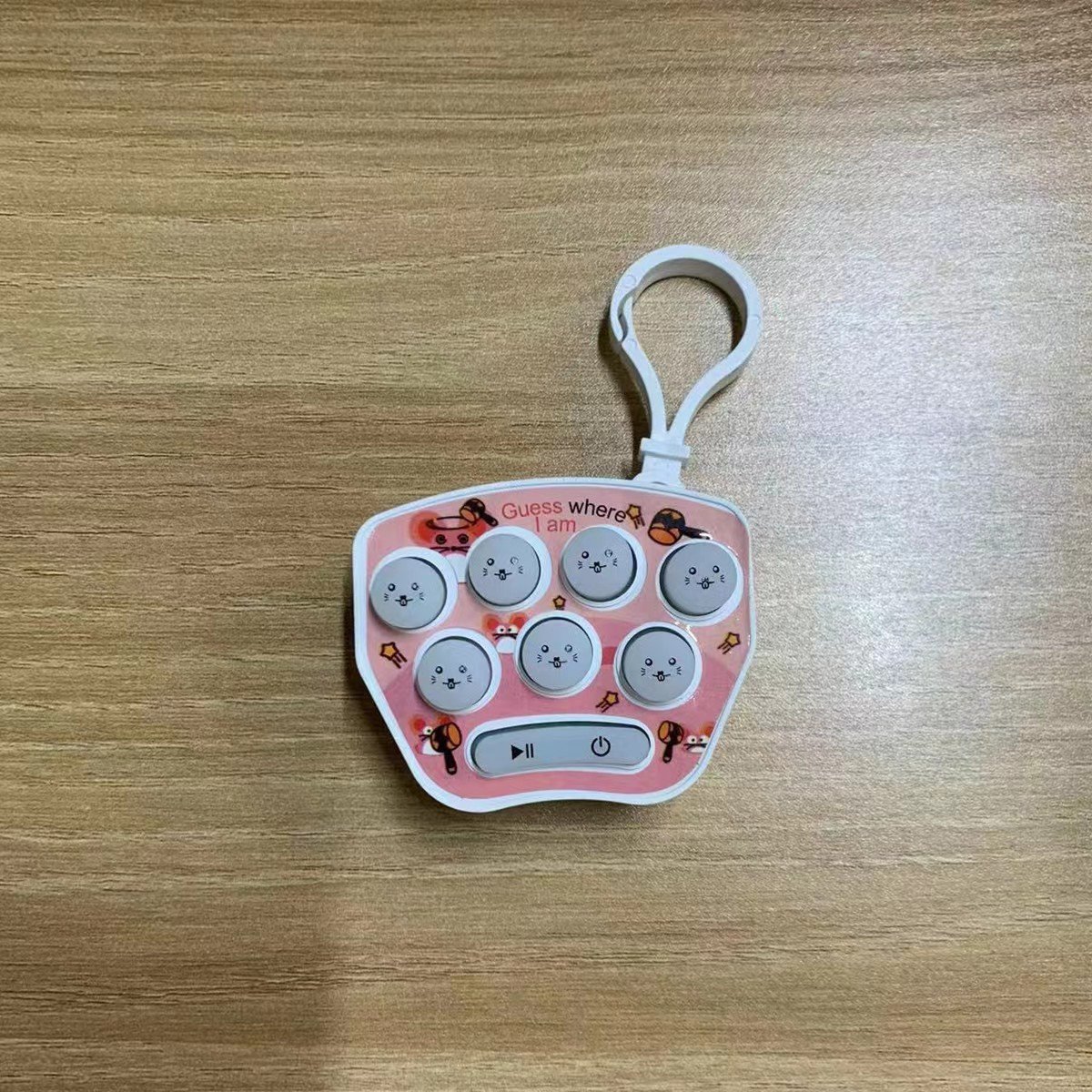 Móc Khóa Trò Chơi Bấm Nút Đập Búa Mini Giúp Giảm Căng Thẳng