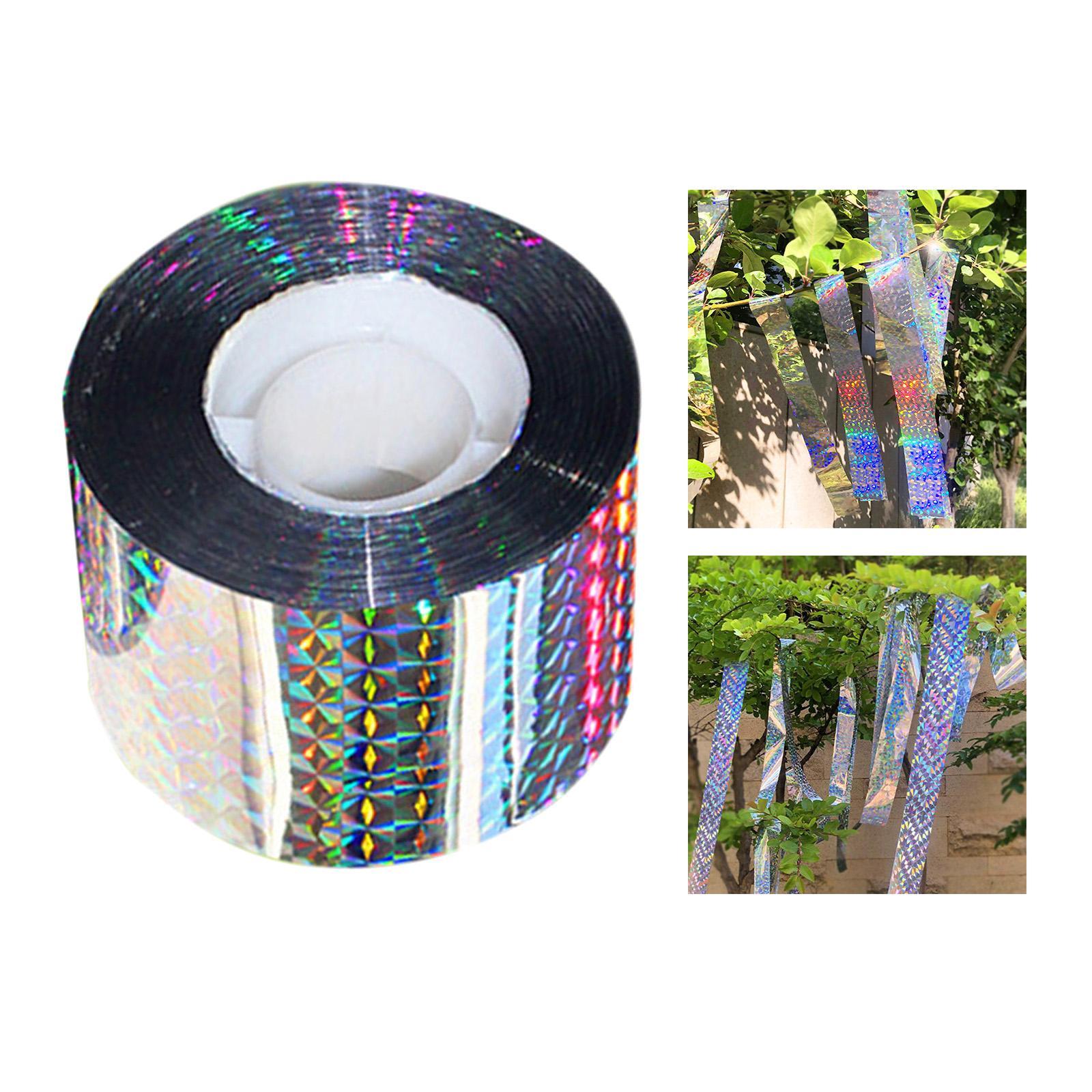 Bird Scare Tape Double Sided Reflective Ribbon Flash for Crows Garden