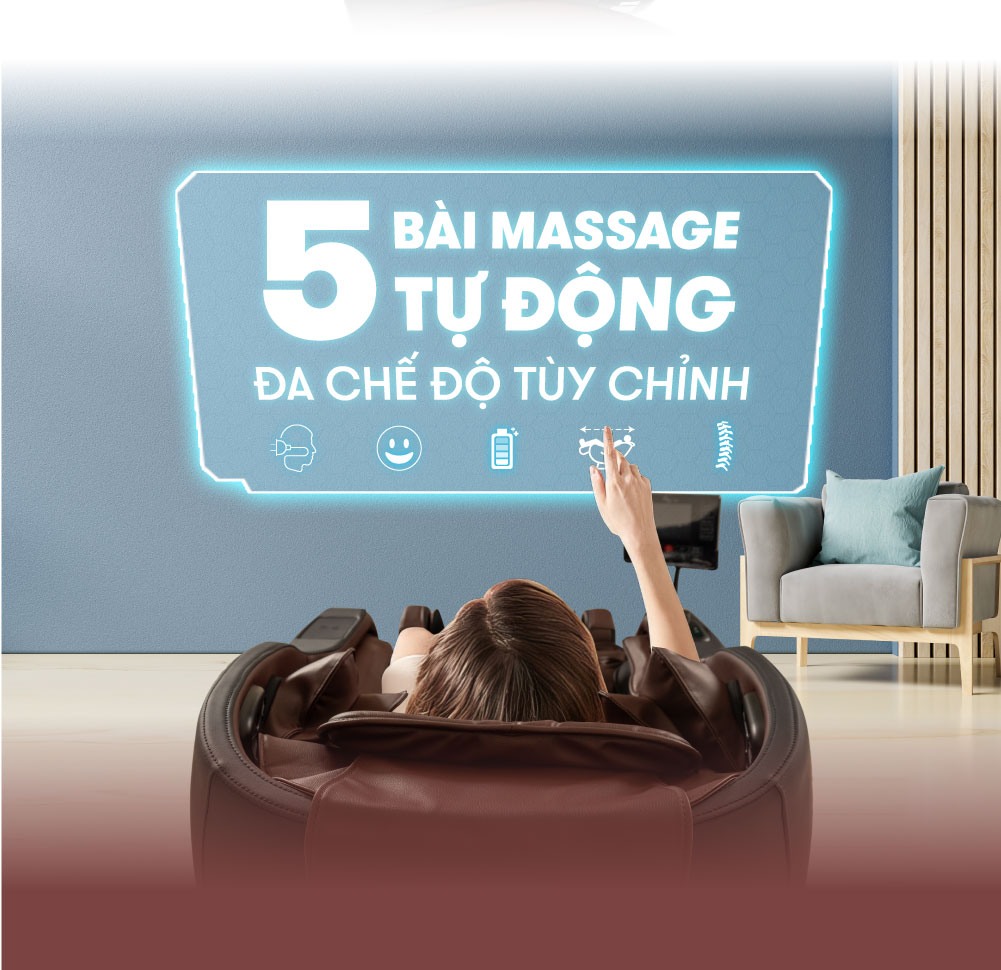 Ghế Massage Toàn Thân ELIP D5 Công nghệ 2D Plus