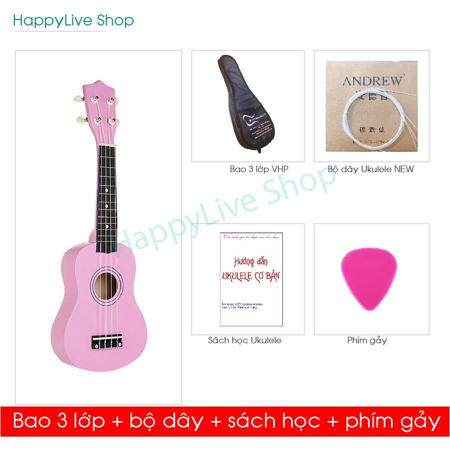 Đàn Ukulele Pink Soprano + Bộ phụ kiện