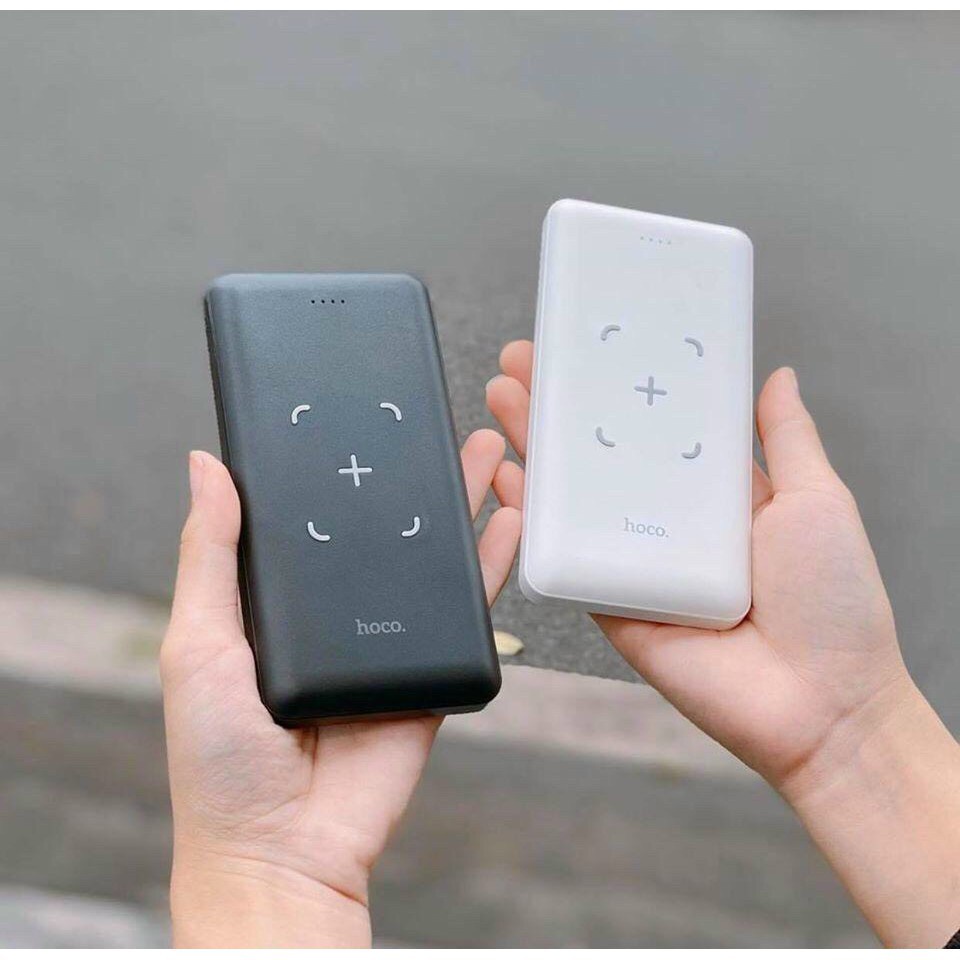 Pin Sạc Dự Phòng Không Dây Dành Cho Hoco J50 Dung Lượng 10000mAh, Hỗ Trợ Tất Cả Các Dòng Sạc Không Dây, Chip IC Chống Cháy Nổ - Hàng Chính Hãng