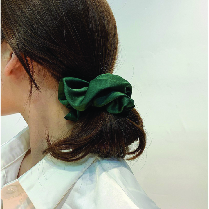 Dây buộc tóc scrunchies lụa sang chảnh phụ kiện thời trang dễ thương - Storevanshop CT0004