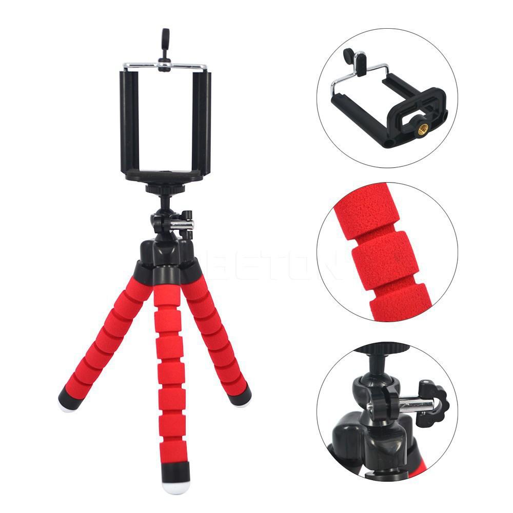 Tripod Bạch Tuộc 3 Chân Để Điện Thoại Để Bàn, Cầm Tay, Tặng Kèm Kẹp Điện Thoại