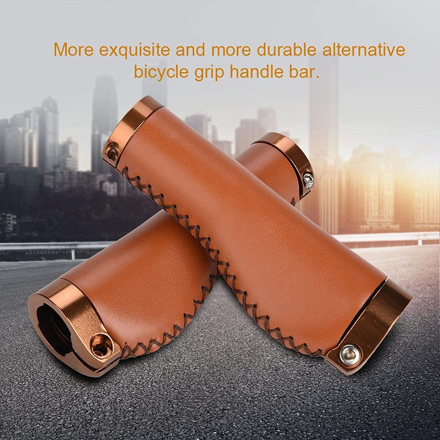 Xe Đạp Tay Cầm Xe Đạp, 1 Cặp Da PU MTB Xe Đạp Gấp Xe Đạp Có Khóa