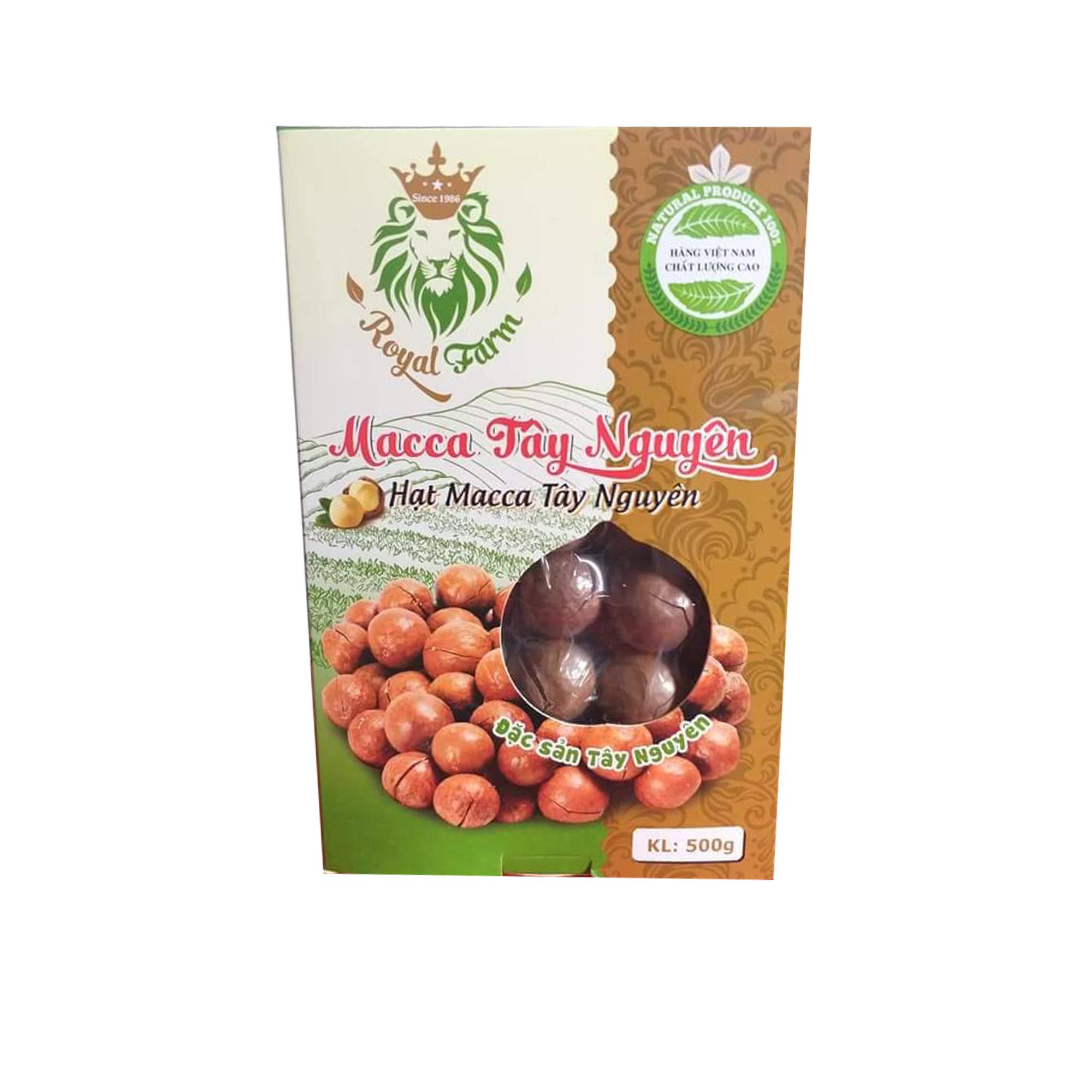 Hạt macca Tây Nguyên Royal Farm 500g