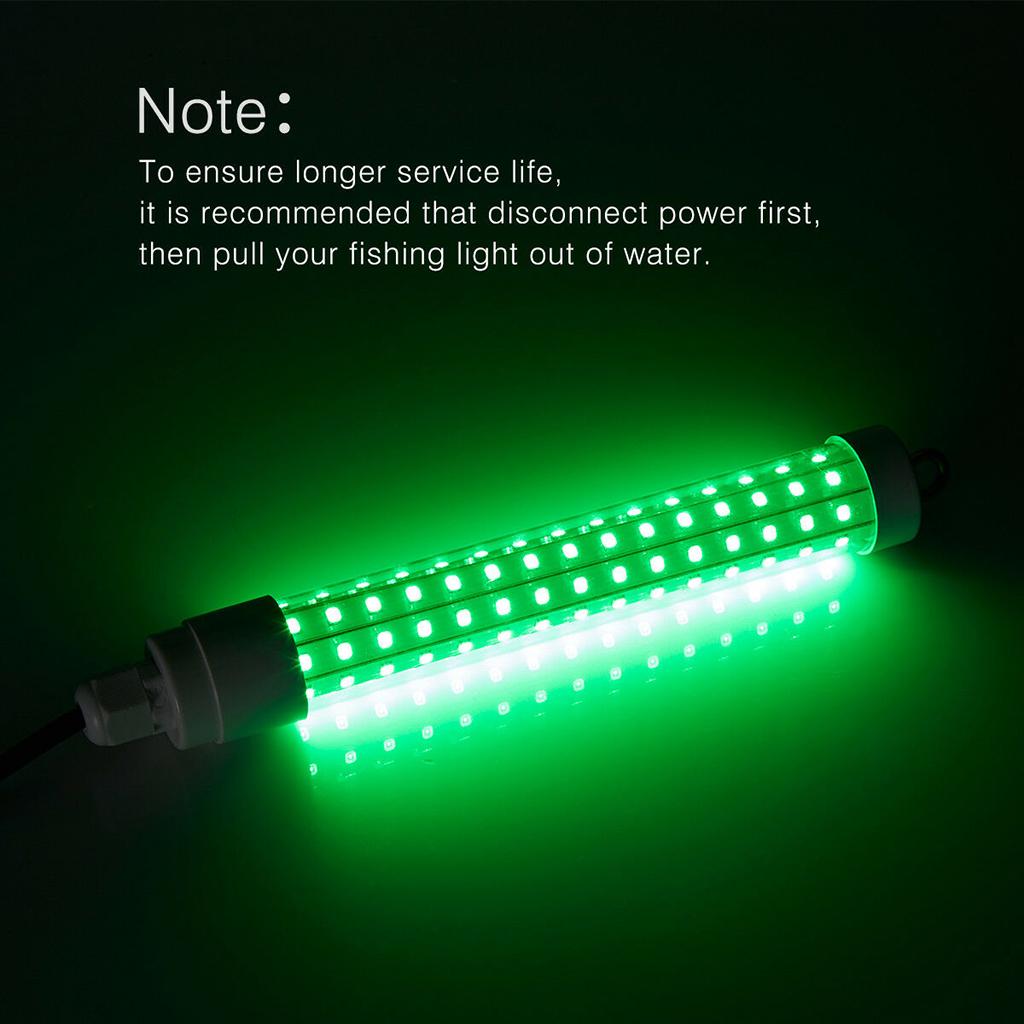 12v-24v 10W 120 LED 1000 Lumens IP68 Lure Bait Finder Night Fishing Light