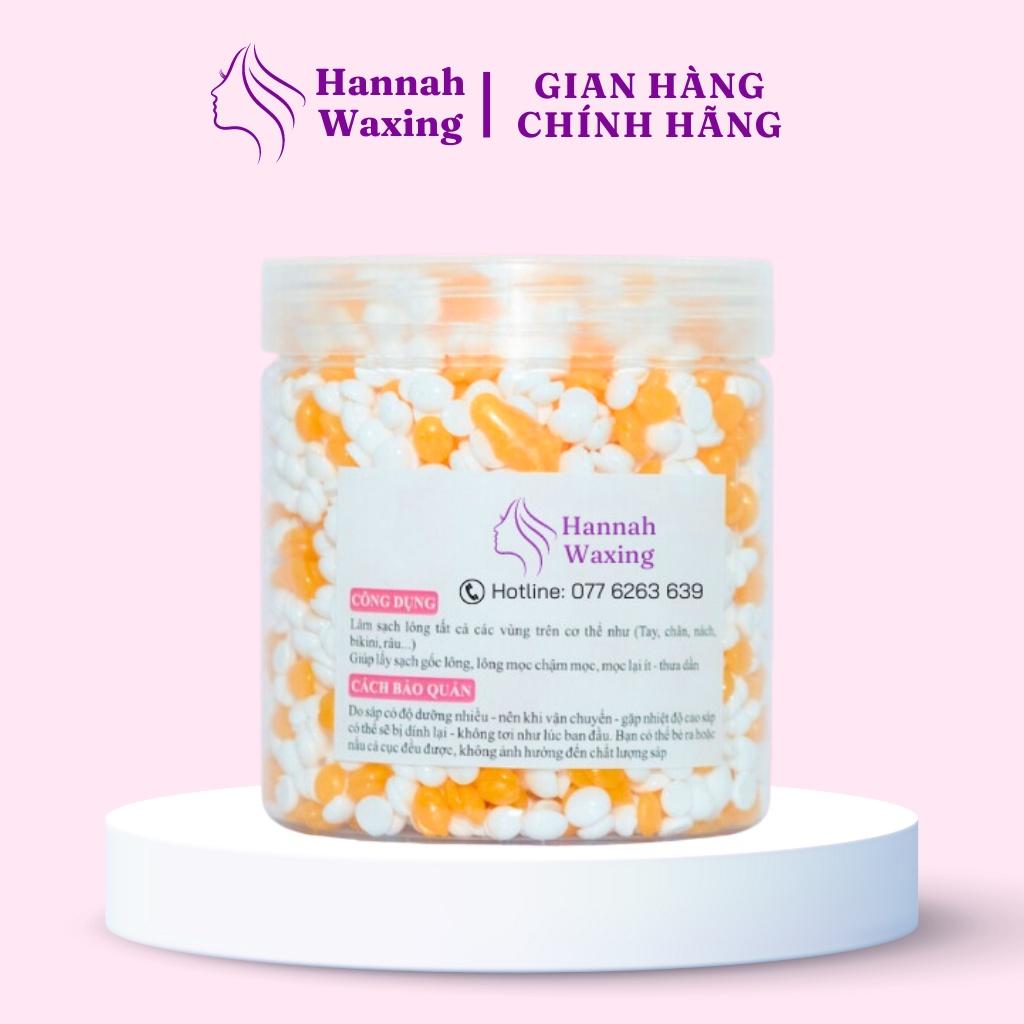 [CHE TÊN] Sáp Wax Lông Mix Orange + Sữa Dừa Chuyên Dụng Wax Bikini Tặng Que HANNAH WAXING