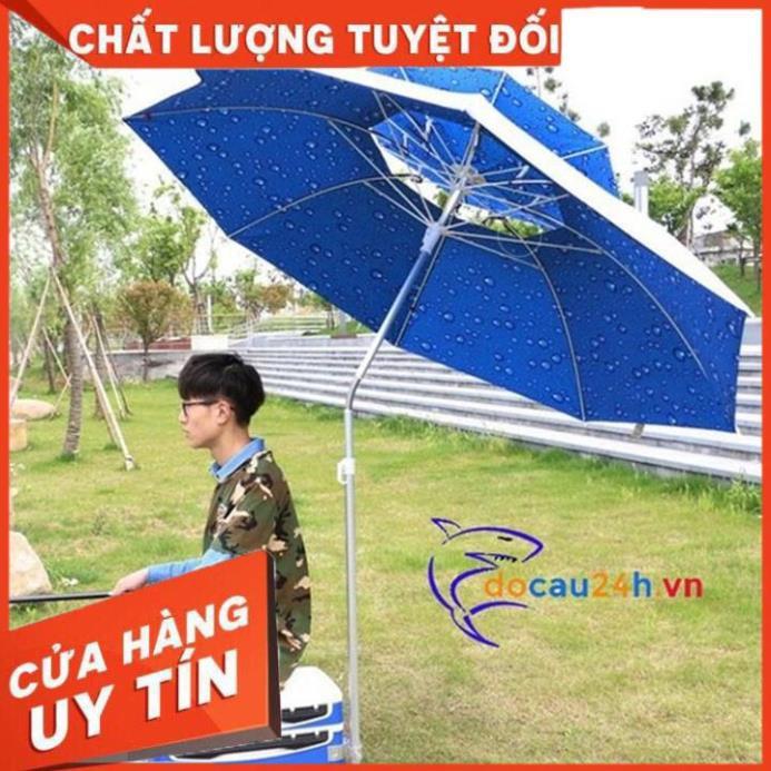 [CHẤT LƯỢNG TỐT] Ô Dù Câu Cá 2 Tầng y như hình/ Ô dù câu cá