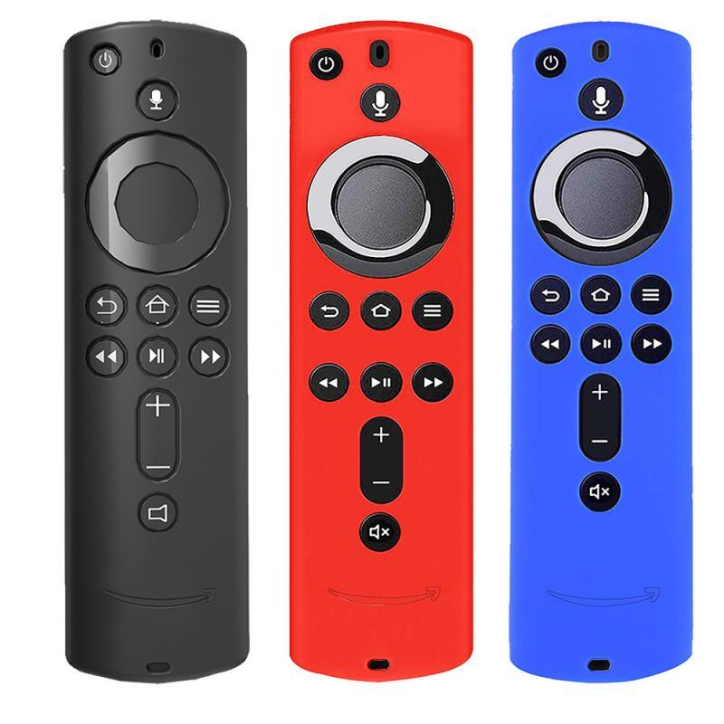 Vỏ bảo vệ silicon cho Amazon Fire TV Stick Voice Bộ điều khiển từ xa SHOMPOUTPROOP SỐ LEABLE RÚT FOR FIRE TV Stick 5.9 inch