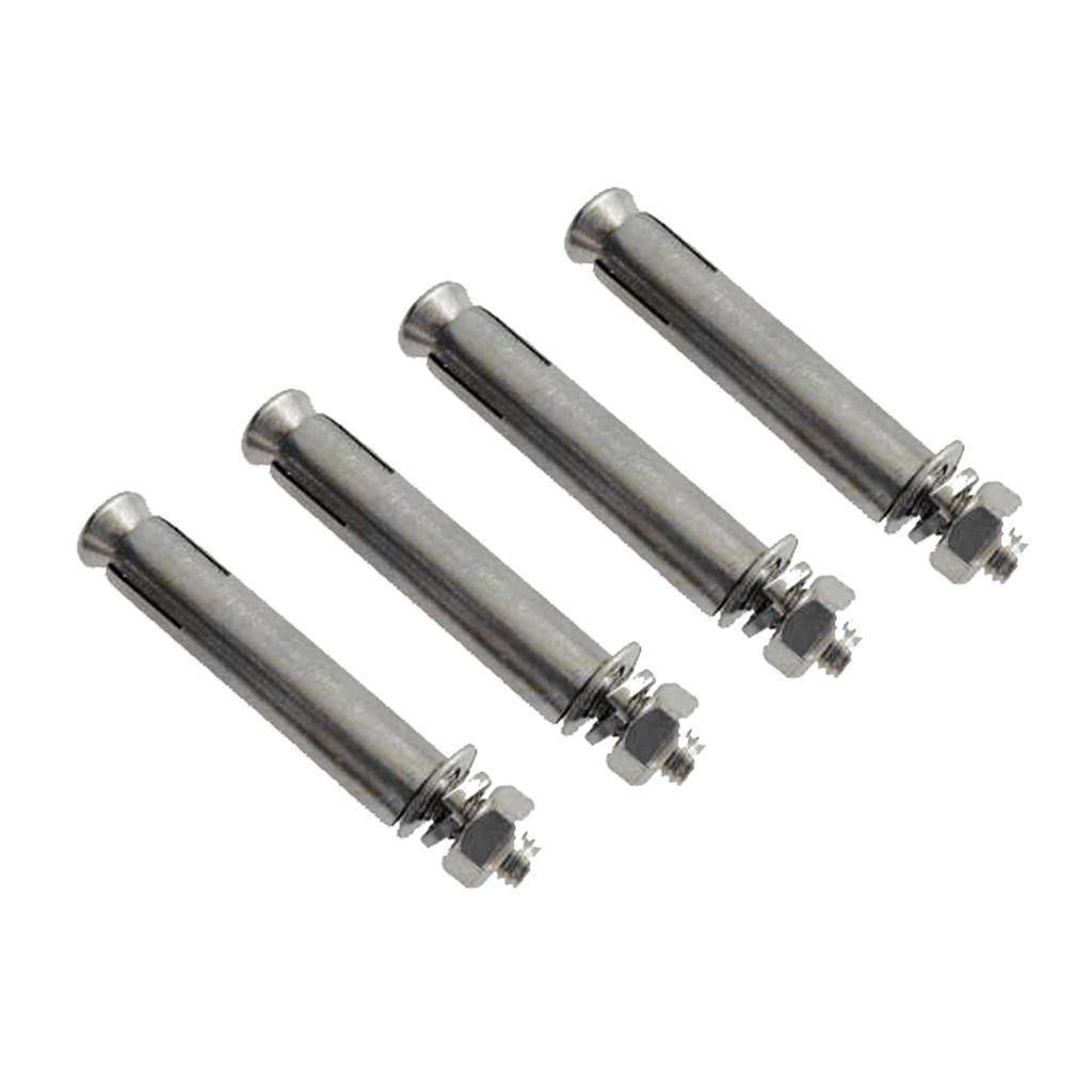 4Pcs Stainless Steel M6 Hex Nut Sleeve Anchor Expansion Bolt Screw Setscrew