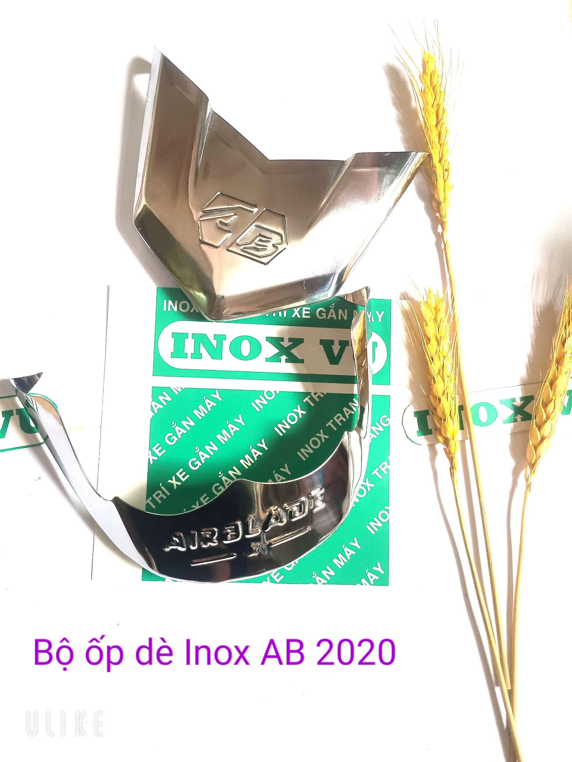 Combo Bộ ốp dè INOX xe AIRBLADE 2020-2021 + 1 tem logo Titan Honda  giá 1 cặp tại xưởng INOX Vũ