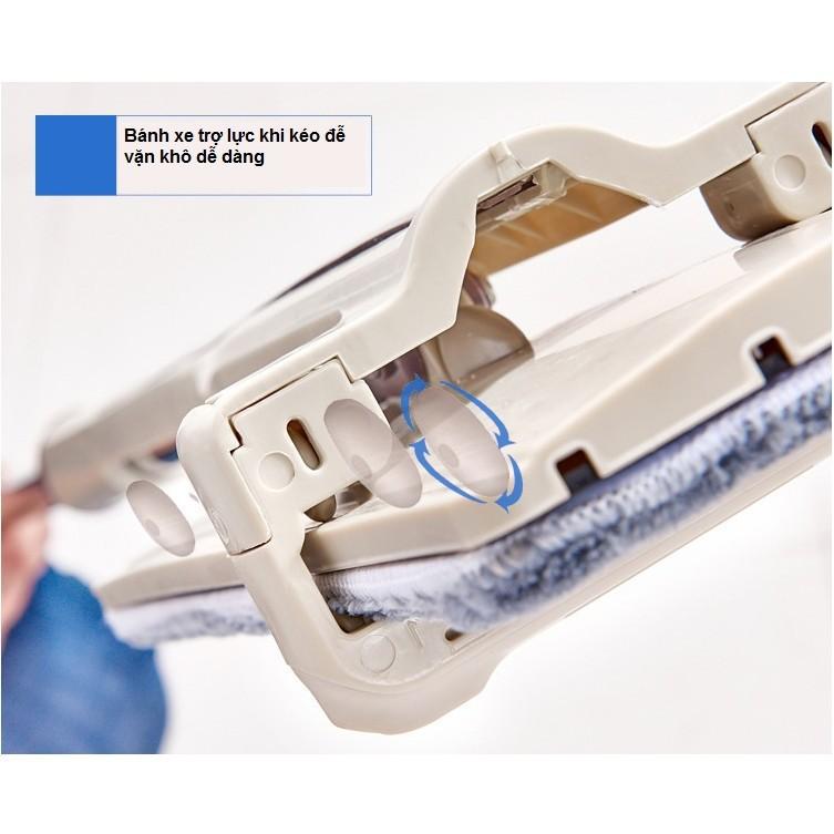 Cây lau nhà vắt nhanh thông minh 360 độ + tặng thêm 1 bông lau