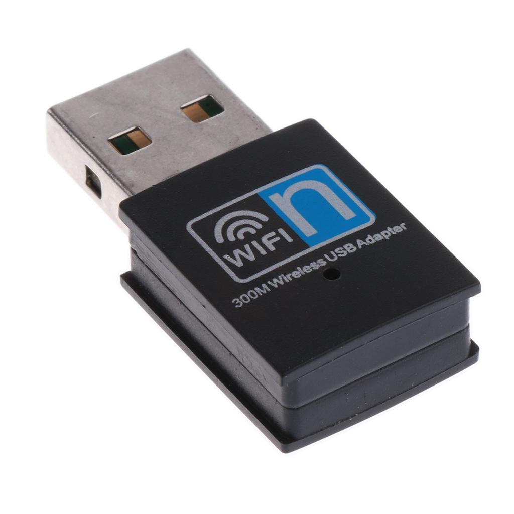 2Pcs 300Mbps USB WiFi Adapter Wireless Lan Network Card Adapter Wifi Dongle