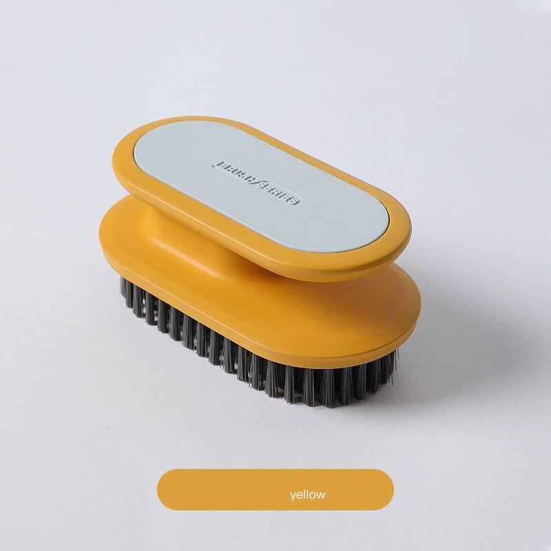 Handle Laundry Brush Multifunctional Soft Shoe Brush Household Simple Clothes Shoes Cleaning Brush Flocking Brush