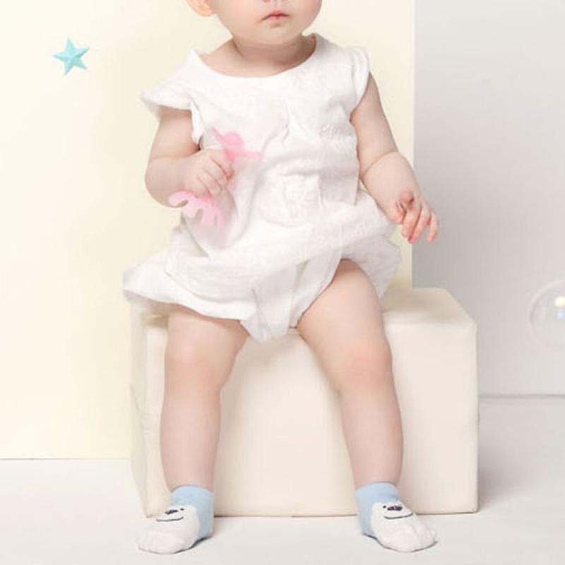 Vớ Cotton Chống Trượt Họa Tiết Hoạt Hình Dễ Thương Cho Bé Sơ Sinh