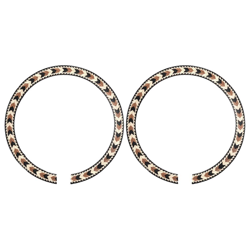 2 Cái Soundhole Dây Miếng Dán Decal cho Đàn Acoustic Guitar Cổ Điển