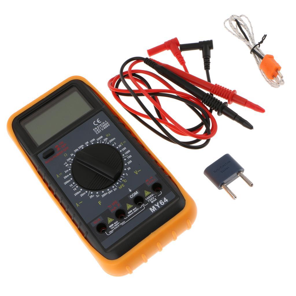 Handheld LCD Digital Voltmeter Ammeter Ohm Multimeter Volt AC Tester Meter