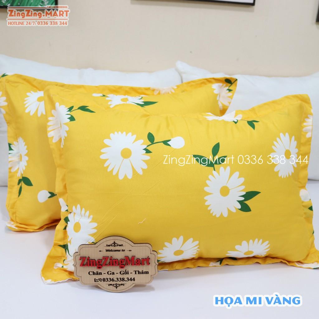 (Siêu Giảm Giá) Bộ Vỏ Gối Nằm cotton Kích Thước 45x65cm (Được chọn mẫu