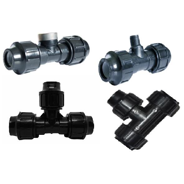 Tê ống nước sạch đều pe, chạc ba ren trong pe combo 10 cái