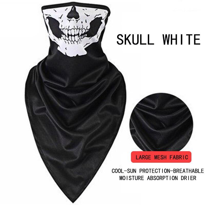 8 Colors Cycling Face Bandana Outdoor Sports Women Men Headband Faceshield Mask Neck Warmer Triangle Ice Silk Cool Scarf